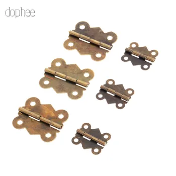 

dophee 2/10/12pcs Butterfly Antique Bronze Hinges Cabinet Door Drawer Decoration Vintage Hinge For Jewelry Wooden Box Hardware