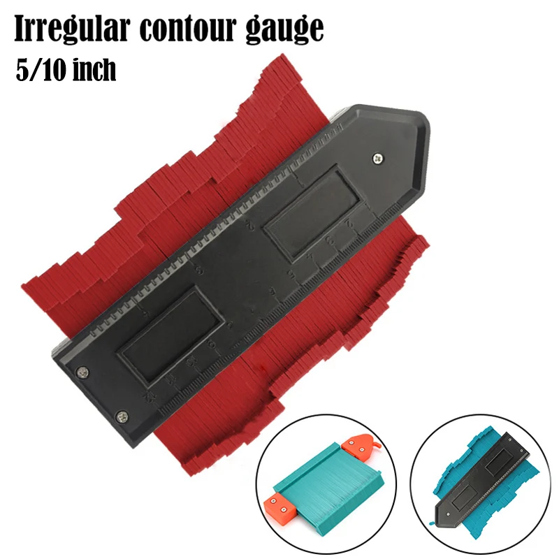 Contour Gauge 5/10inch Plastic Profile Copy Irregular Shaper Ruler Duplicator General Tools | Инструменты