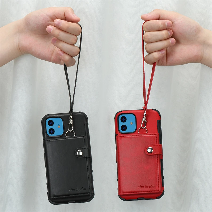 Cover Case For iPhone 11 pro max 6 7 8 plus Case Luxury Plain Leather Wallet Cover For iPhone 11 pro X Xs Max XR Phone Bag Case