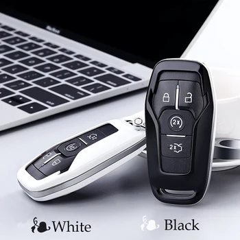 

For Ford Fusion Mondeo Mustang F-150 Lincoln Edge Explorer MK 2015 2016 2017 2018 Car key case shell wallet Shell Accessories