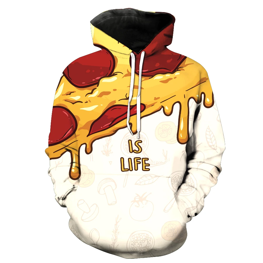 

Food 3d Print Hoodies Fashion Men Harajuku Funny Sweatshirts Streetwear Hip Hop Quality Plus Size Autumn Clothes