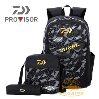 

2020 Daiwa Men New Fishing Waterproof Backpack Outdoor Motion Mountaineering Three-piece Messenger Bag Multi-function Backpack