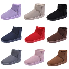 Uyoyu/зимние сапоги; женская обувь; женские сапоги; зимние сапоги с меховой отделкой; коллекция года; новые зимние сапоги; нескользящие теплые дышащие сапоги