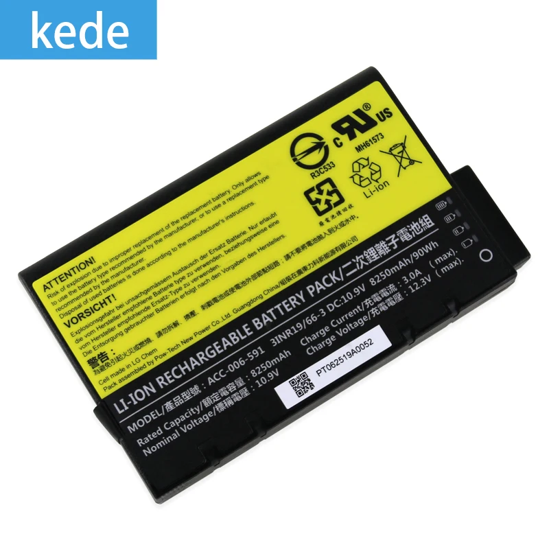 Модель оригинального аккумулятора kede: ACC-006-591 10,9 V 8250mAh 90Wh
