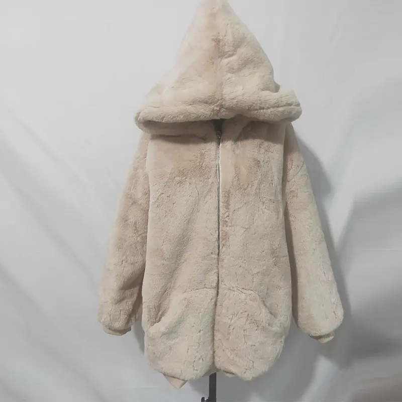 Негабаритная зимняя куртка женская Парка утепленная теплая куртка с капюшоном однотонная куртка из искусственного меха женская повседневная куртка из искусственного меха Верхняя одежда 172