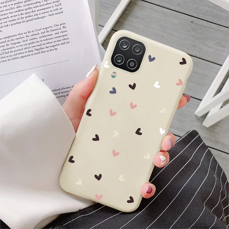 cute phone cases for samsung  For Samsung Galaxy A12 Case 6.5" Shockproof Flower Back Cover For Samsung A 12 A 1 2 Dinosaur Soft Silicone Phone Fundas Bumper samsung silicone cover