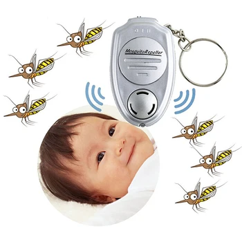 

Portable Anti Mosquitoes Keychain Ultrasonic Mosquito Repeller Pest Bug Repellent Insect Keychain 55*35*15mm