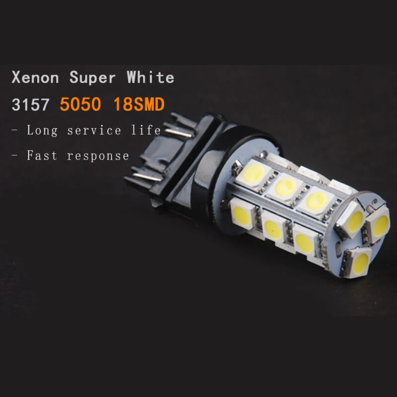 3157 5050 3156 3057 3457 18SMD светодиодный чистый белый задний фонарь стоп светильник Замена