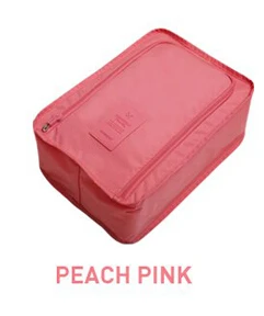 Удобная дорожная сумка для хранения нейлоновая 6 цветов Портативная сумка-Органайзер многофункциональная для обуви сортировочная сумка WJ102810 - Цвет: pink