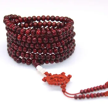 

Venta de calor opcional 108 cuentas de ébano pulseras y brazaletes joyería de palisandro cuentas de oración religiosa regalo par