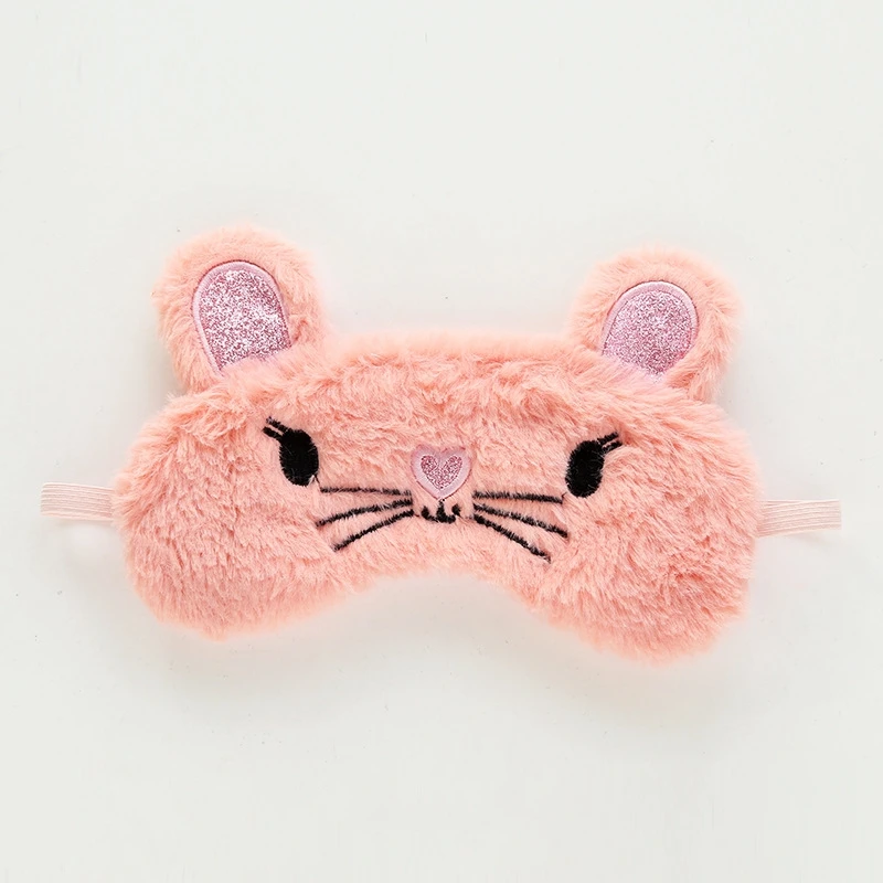 Kawaii Плюшевые игрушки маска глаза панды Мультяшные животные мягкие милые маски