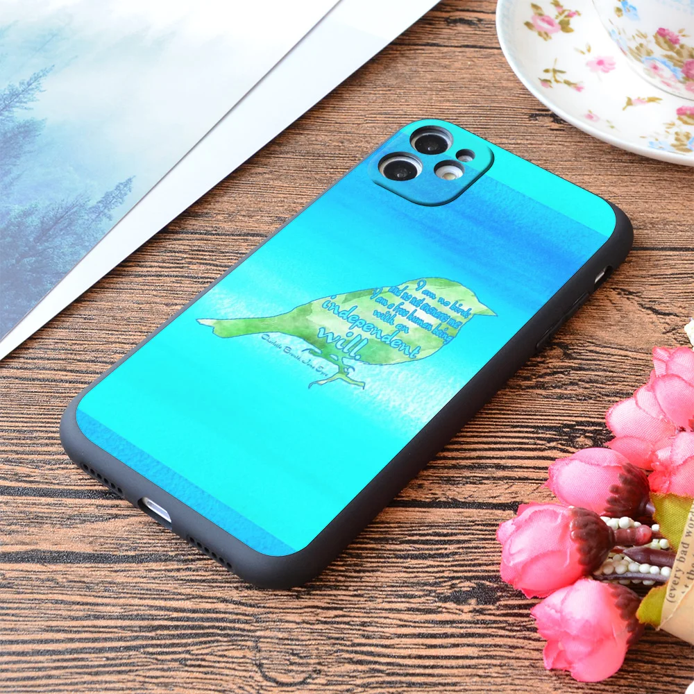 

For iPhone Caged Bird Print Soft Matt Apple iPhone Case