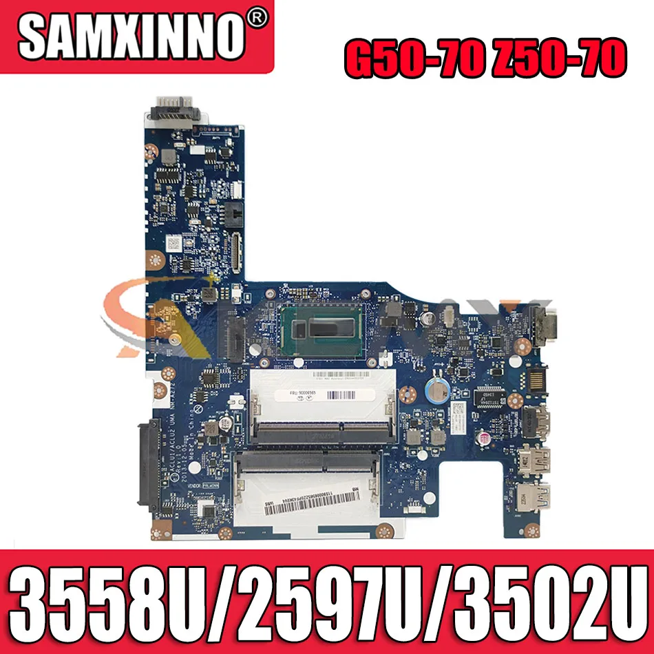 Akemy ACLU1/ACLU2 UMA NM-A272 для Lenovo G50-70 Z50-70 Материнская плата ноутбука 5B20G38593 SR1DV 2957U DDR3L фу Lly