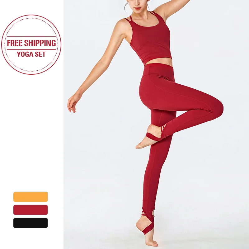 

two piece set tracksuits women yoga set bra+ leggings for fitness sportswear for women sport clothing women's sports suit 2020