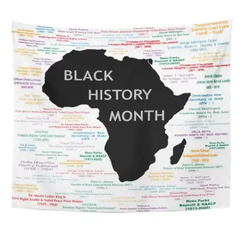 

Wall Hanging Black History Month Including Names Time Periods and What Each Person Did Polyester Fabric Tapestry Home Decor