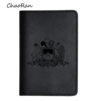 

Travel Accessories Chile Passport Holders Crazy Horse Leather Men Functional Card Travel Wallet Women Custom Name Passport Cover