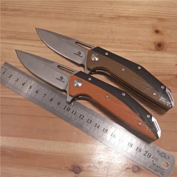 

Tactical 60-61HRC Folding Knife D2 Blade Outdoor G10 Handle Camping Survival Hunting Knife EDC Tool