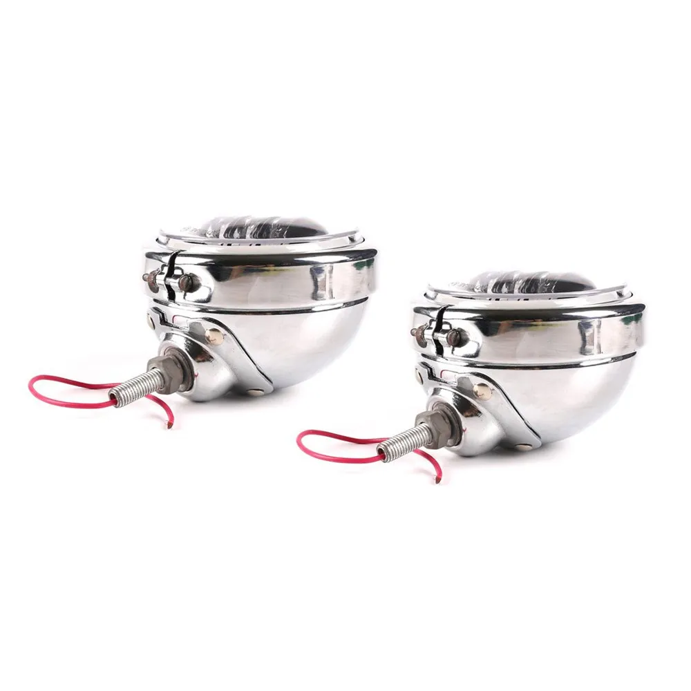 1 Set Chrome 4," фары ближнего света Корпус кронштейн Монтажное кольцо ведро со светодиодным Halo 4 дюймов точечная противотуманная фара для Touring аксессуары для мотоциклов - Цвет: 1 Set Chrome