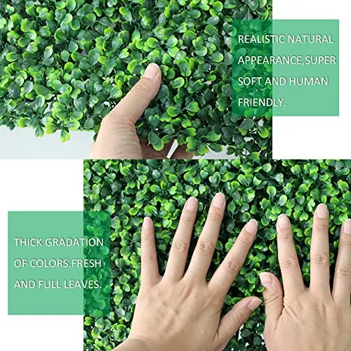 12 шт реалистичные и толстые Искусственные изгороди Boxwood забор