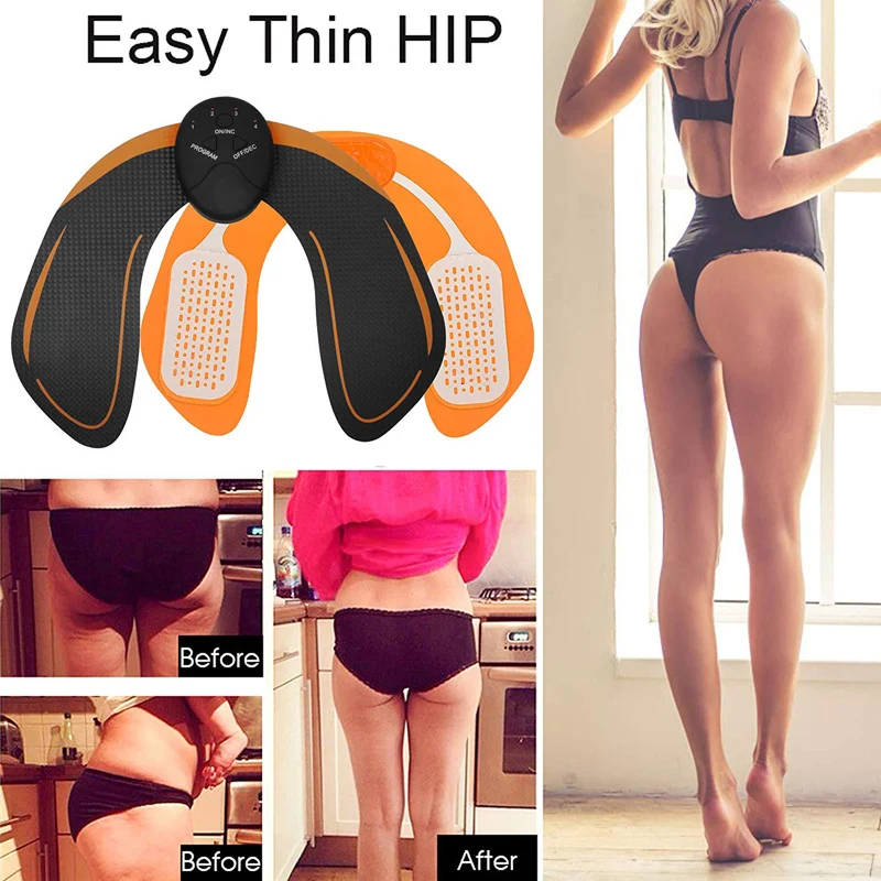 EMS Smart Hip Trainer Wireless Muscle Stimulator Buttock Abdomen Pad Arm Leg Toner Fitness Body Shaper Unisex Workout Equiment