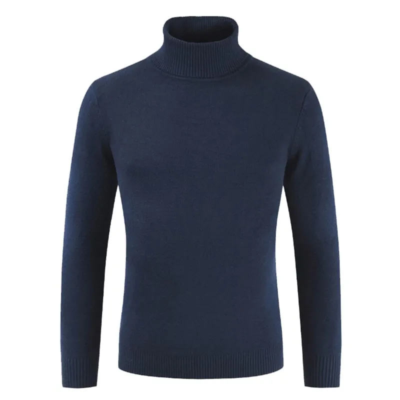 NEGIZBER 2019 Winter Clothes Men Sweater Solid Slim Fit Cashmere Turtleneck Men Casual Warm Sweater Mens Turtleneck Pullover