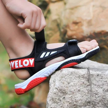 

Children's sandals male 2020 summer new Korean big boy net red boy student open-toed boy beach shoes