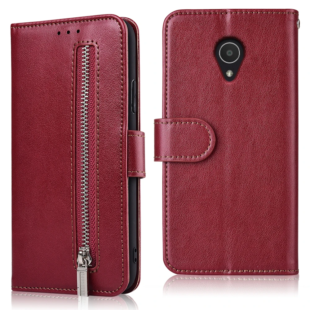 Чехол-кошелек для смартфонов Alcatel 1C 1X 3 3C 3L 3X Idol 5 5009 5059 5052 5026D 5034D 5086 U5 3G 4G на молнии |