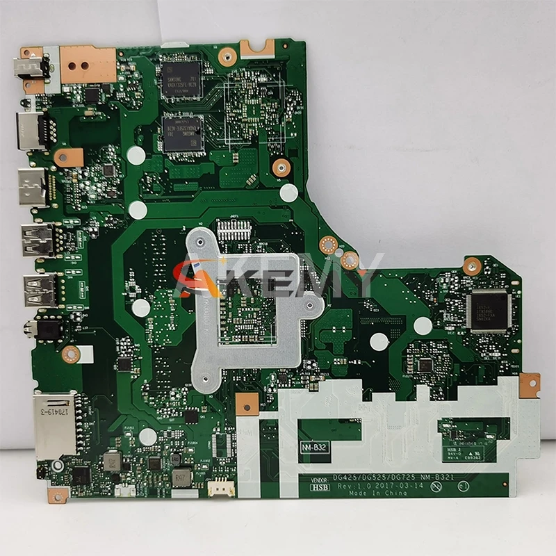 NM B321 материнская плата для For Lenovo 320 15ACL 15AST DG425 DG525 DG725 AMD ЦП тест ОК Оригинальная