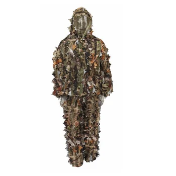

Outdoor Hunting Clothing Polyester Leaf Camouflage Tops Jacket Pants Suits