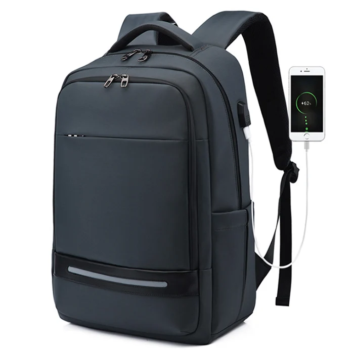 Ударопрочный рюкзак для ноутбука от 15,6 до 17 дюймов, мужской рюкзак с защитой от кражи, рюкзак для путешествий, Подростковый рюкзак, мужская сумка, рюкзак mochila - Цвет: Серый