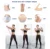 MKAS Fitness Long Resistance Bands Workout Fabric Set Exercise Elastic Booty Bands For Pull Up Woman Assist 3-Piece Leg
