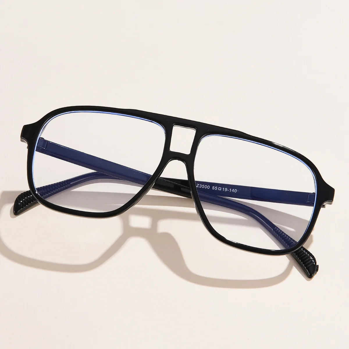 2023 Anti Blue Glasses Frame Men Women Eyeglasses Sunglasses Vintage One Piece Transparent Optical Glasses  Prescription Myopia