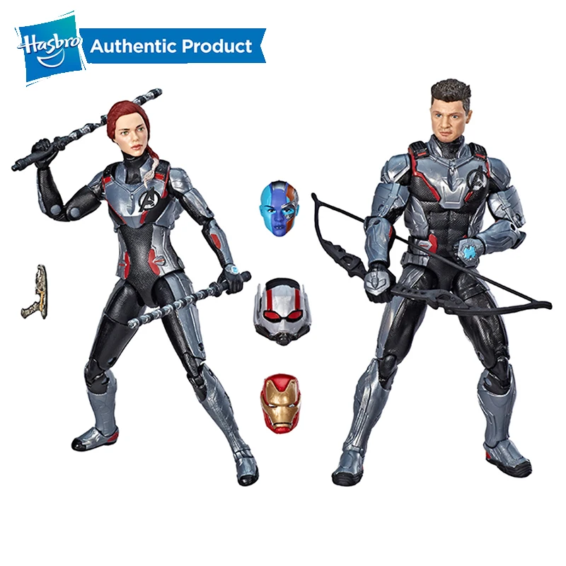 Hasbro Marvel Legends серия Черная Вдова Hawkeye фигурка 2 Pack командный костюм 2PK Мстители 6
