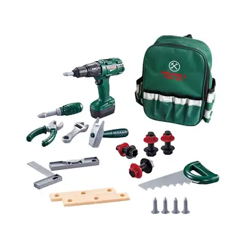 

Kids Simulation Repair Toolbox Electronic Cordless Drill Pretend Screwdriver Kit House Play Construction With Tool Bag