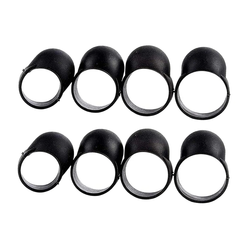 Tongue Drum Steel Tongue Drum Finger Picks Black Knocking Finger Sleeves 8pcs