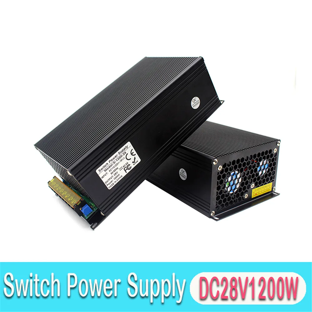 

1200W 28V DC Switching Power Supply Driver Transformers AC110V 220V TO DC28V SMPS for CNC Router Stepper Motor Machinery