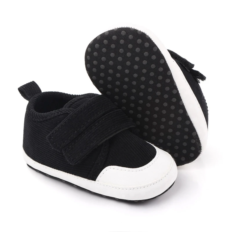 Модные парусиновые туфли для новорожденных мальчиков с закрытым носком; повседневные кроссовки для малышей; обувь для первых шагов