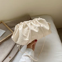 Кошельки и сумочки, шикарные сумки-мессенджеры на плечо для женщин, новая облачная сумка, складывающаяся сумка на одно плечо, косая посылка для пельменей