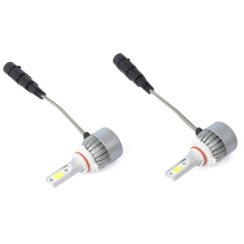 New 2pcs C6 LED Car Headlight Kit COB 9005 36W 7600LM White Light Bulbs