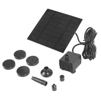 

Solar Panel Power Water Pump Fountain Pump Kit For Outdoor Pool Garden Pond Submersible Square Watering Pump Quick Start