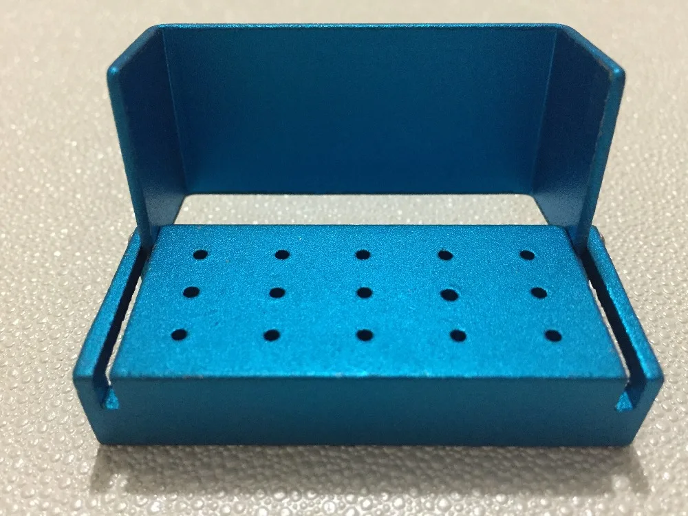 

1Pc 15 Holes Autoclavable Dental FG High Speed Burs Holder Blocks Blue