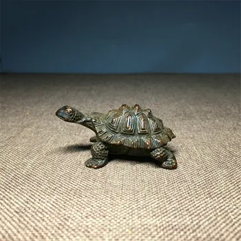 

Antique Solid Copper Turtle Ornaments Trumpet Longevity Animal Sculpture Home Office Desk Decorative Ornament Toy Gift