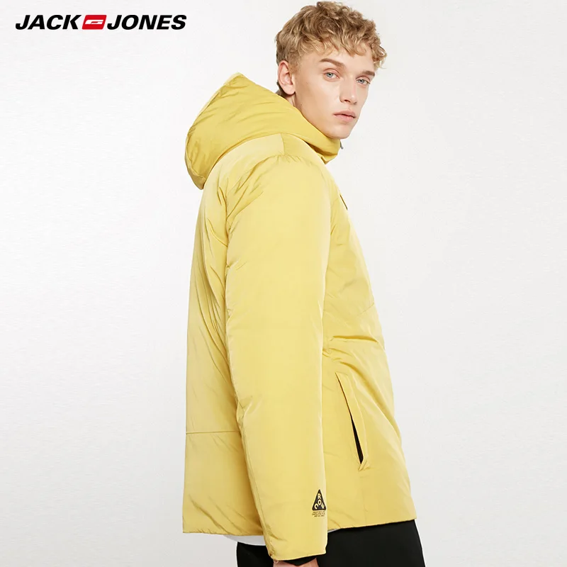 Jack Jones зимняя мужская спортивная теплая короткая куртка с капюшоном | 218312532