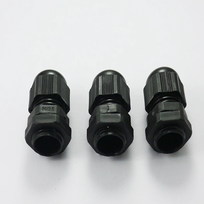 Waterproof Cable Gland 5pcs entry IP68 PG 21 25 29 36 42 48 63 M12 16 18 20 22 24 25 27 30 32 36 40 Nylon Plastic Connector