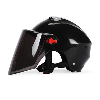 

2020 New Sale Unisex Safety Motorcycle Helmet Universal-Type Crash Protective Wear Sunscreen Dark Brown Facial Glass Protection