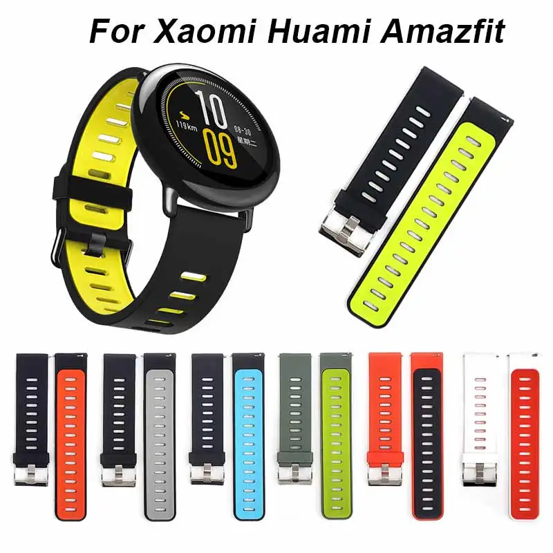 Ремешок силиконовый для Xiaomi Huami Amazfit PACE/ Stratos 2 2S/GTR 47 мм спортивный браслет наручных