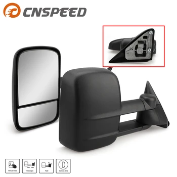 

Pair Pickup Manual Tow Mirrors Trailer with blind spot mirror for 88-98 Chevy GMC C/K 1500 2500 3500
