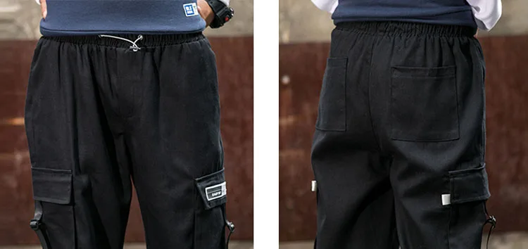 April MOMO, новинка, Модные осенние мужские штаны, уличная одежда, сшитые цветные бегуны, хип-хоп длинные штаны, Мужские штаны-карго с эластичной талией