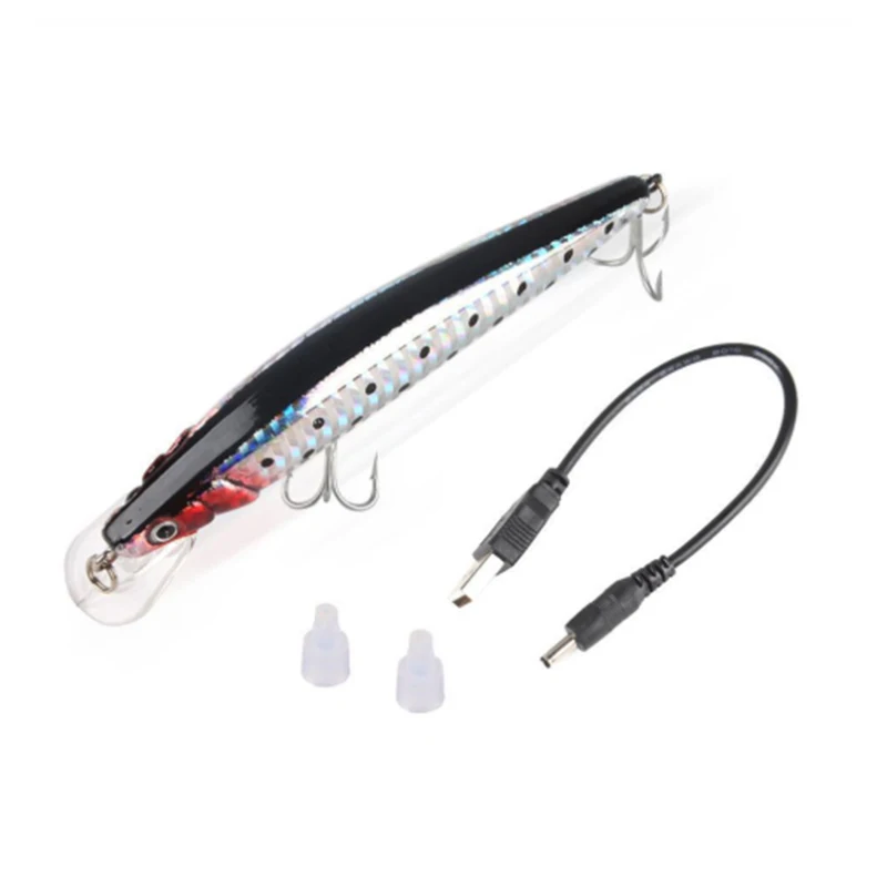  Deep Swim Hard Bait Fish Tackle USB Charging Fishing Lure Float Minnow Fishing Wobbler Crankbait Ou