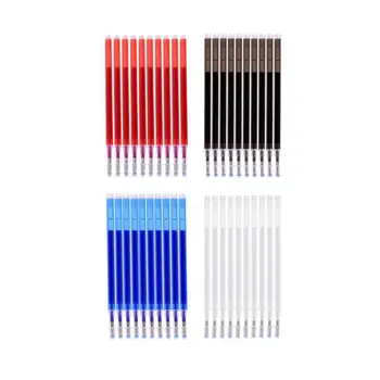 

10Pcs/Set 0.5mm Blue Black Red Heat Erasable Refill Rod Washable Handle School Writing Office Stationery Gel Ink Pen Refills